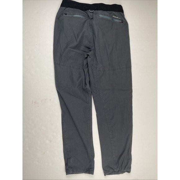 Eddie Bauer Travex Pull On Pants Men’s S Gray Jogger Elastic Waist Ankle Cinch - Picture 3 of 9